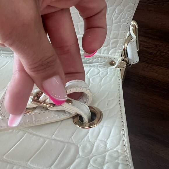 Jimmy Choo Embossed Leather Rosalie Handle with Dust Bag - Picture 9 of 14